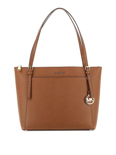 michael kors voyager large tote brown acorn|michael kors saffiano tote.